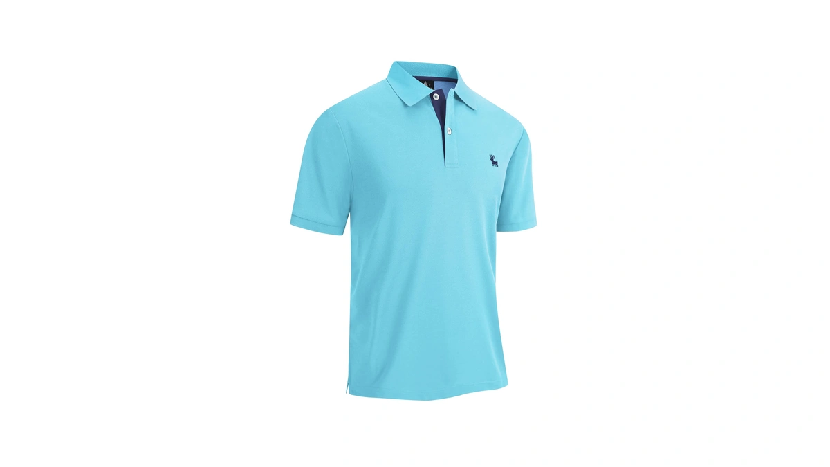 V Valanch Polo Shirts For Men Short Sleeve Golf Polo