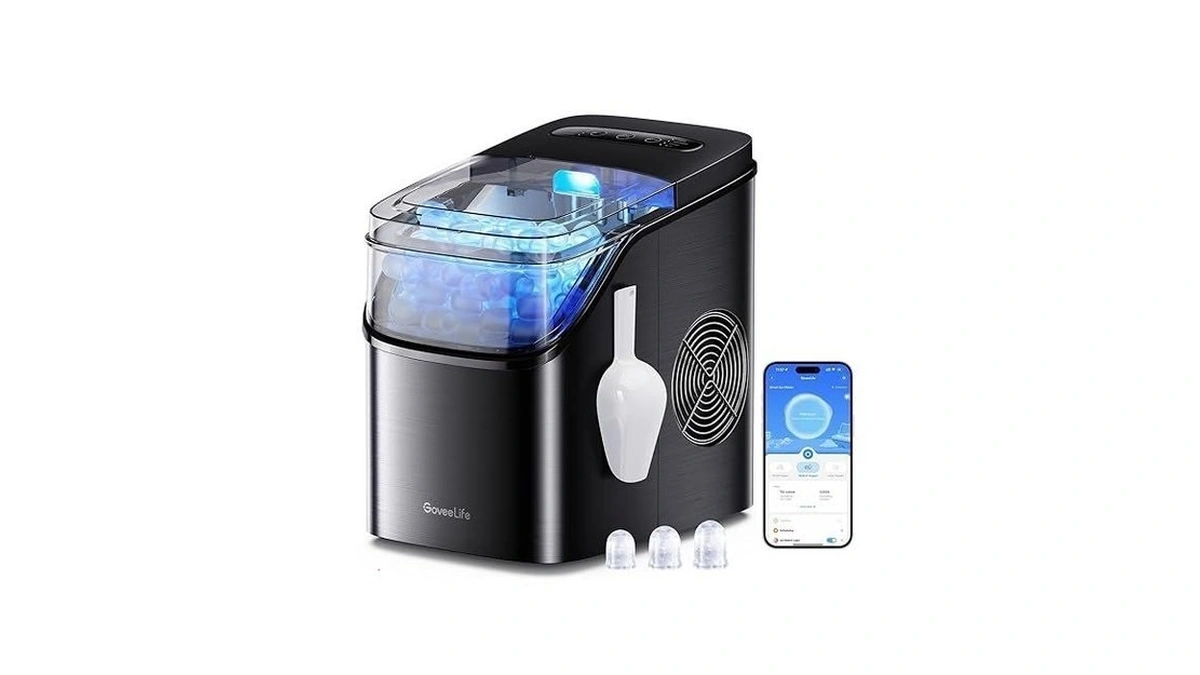 Goveelife Smart Ice Maker Countertop, Portable Ice Machine With Voice