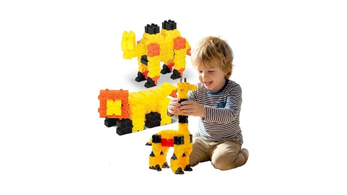 Morphun Zoo 3-in-1 Stem Animal Building Blocks Value Pack 77