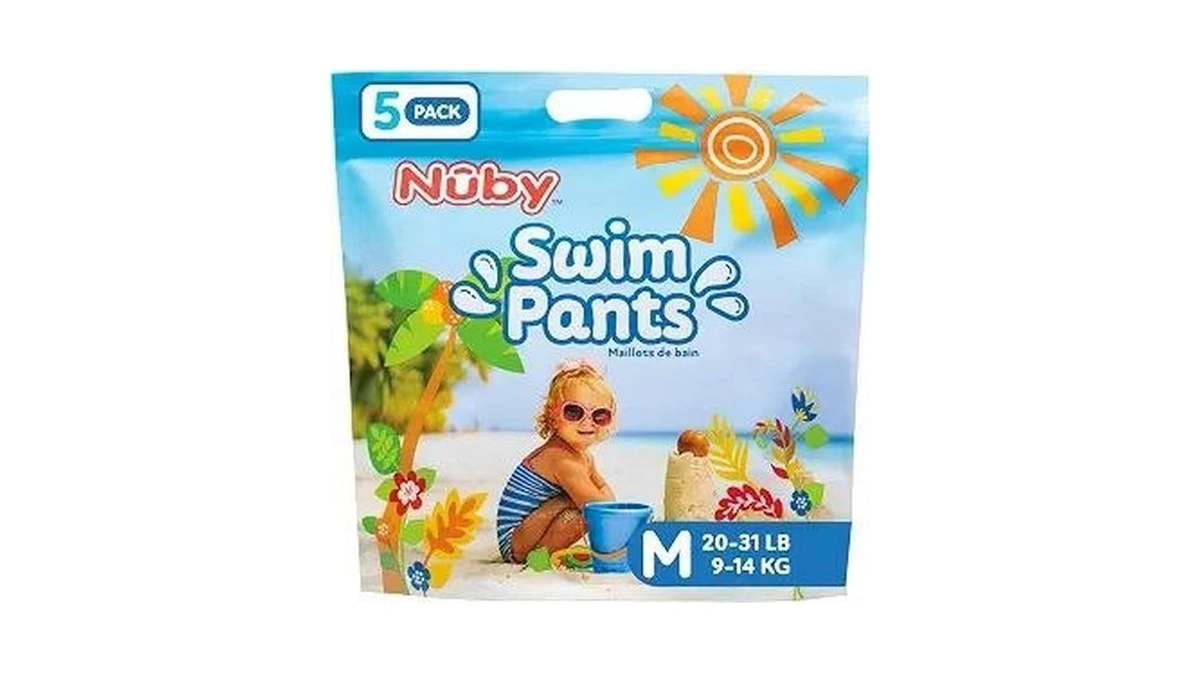 Nuby Swim Pants For Toddlers - 5 Pack - Toddler