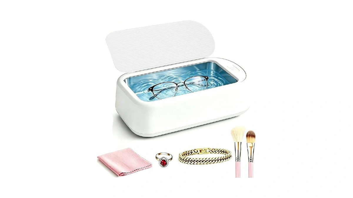 Ultrasonic Glasses Cleaner,640ml 48khz Powerful Ultrasonic Jewelry Cleaner Machine, Sonic
