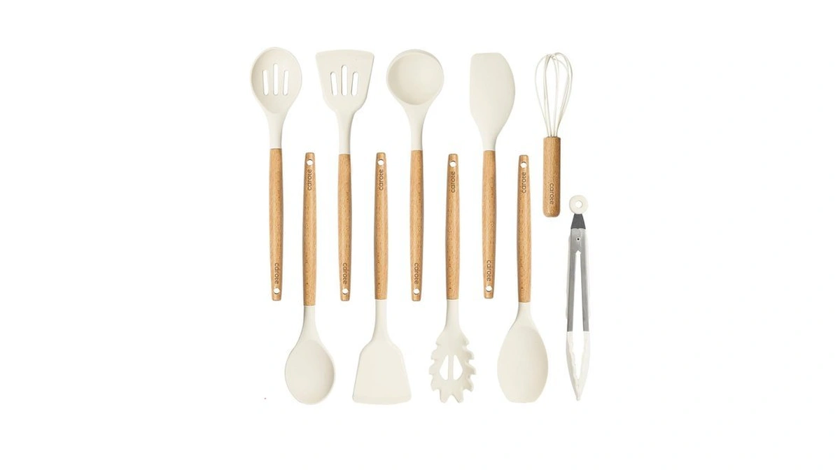 Carote Silicone Cooking Utensils Set, Kitchen Utensils Set 10 Pcs