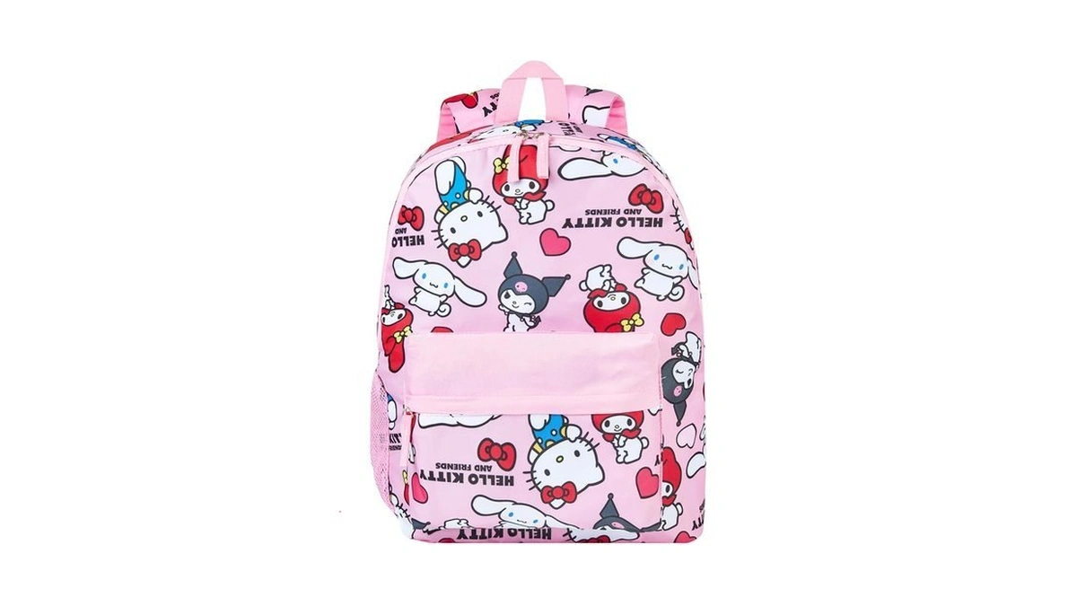 Hello Kitty Sanrio Backpack Kawaii Girls Backpacks With Pocket All