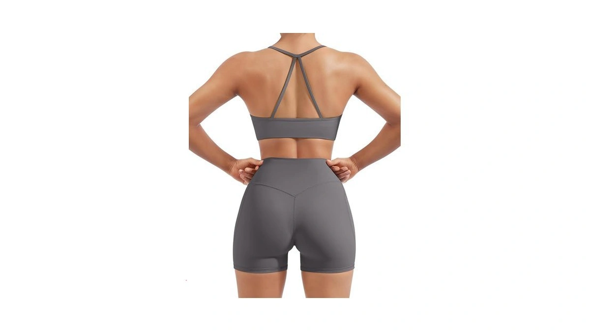 Suuksess Women 2 Piece Workout Sets Padded Halter Sports Bras