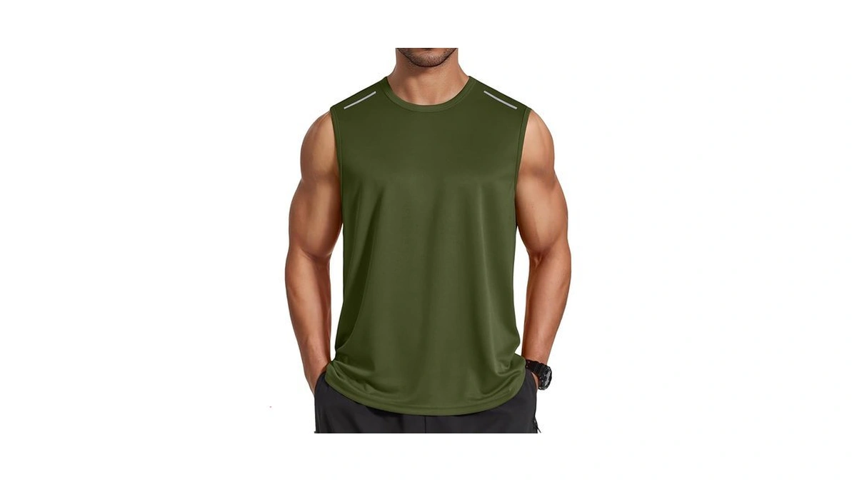 Coofandy Men Summer Sleeveless Shirts Workout Muscle Tank Top Moisture