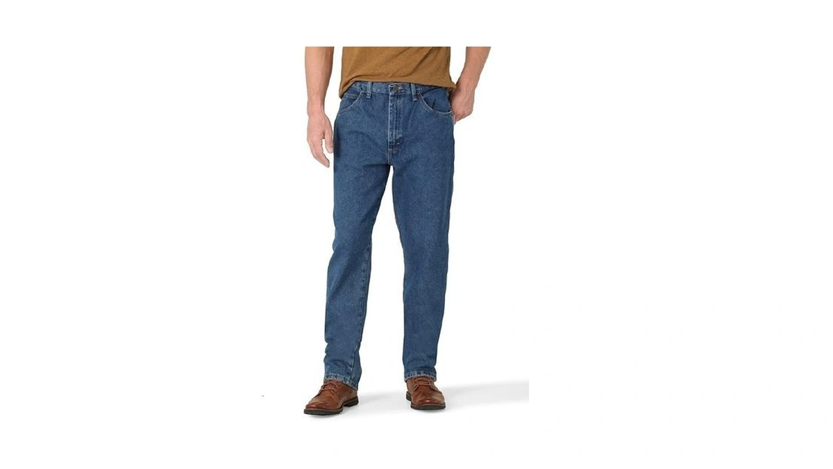Classic Relaxed Fit, Dark Stonewash, 34w X 30l