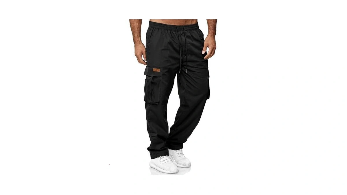 Hotake Men's Athletic Sweatpants Cargo Pants Casual Baggy Straight Pants