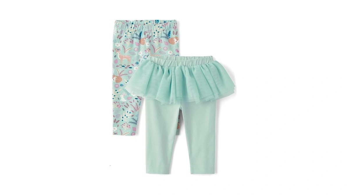 The Children's Place,baby Girls,and Newborn Knit Pull On Pants,wintermint Tutu/critter