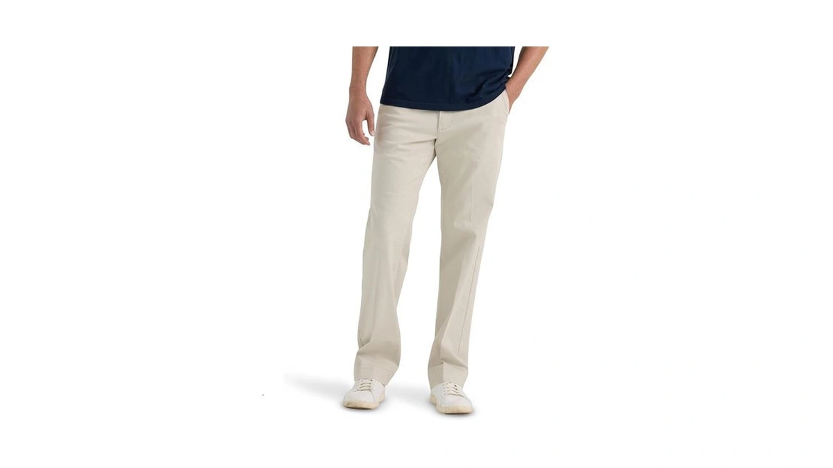 Lee Men's Extreme Motion Flat Front Regular Straight Pant City