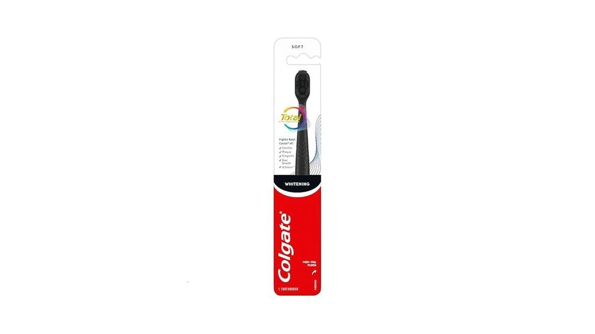Colgate Total Active Prevention Soft Bristle Whitening Toothbrush, Soft Toothbrush