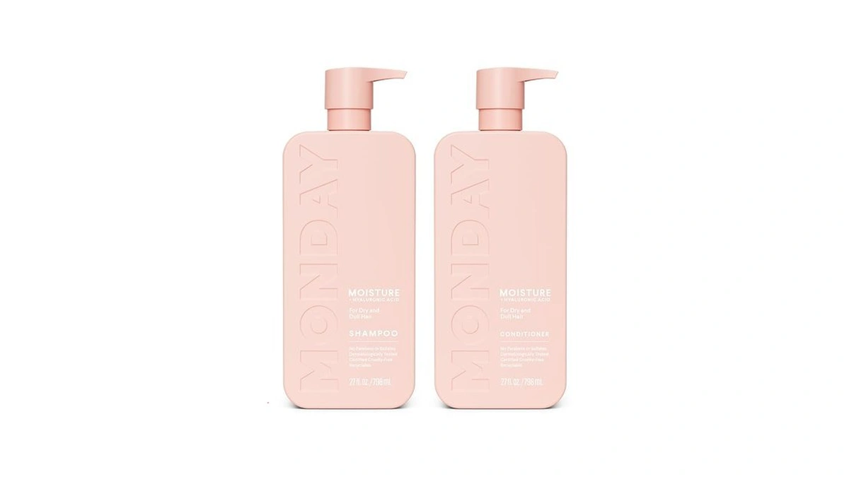 Monday Haircare Moisture Shampoo + Conditioner Bathroom Set (2 Count)