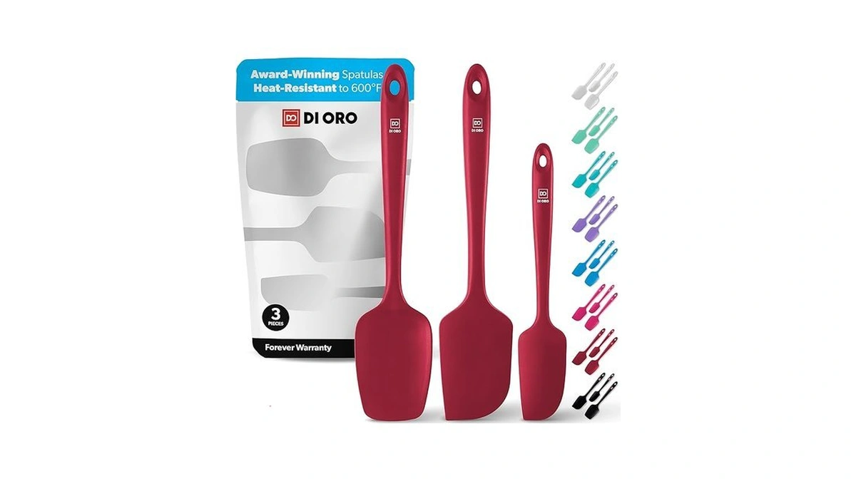 Di Oro® 3-piece Silicone Spatula Set - 315°c Heat Resistant