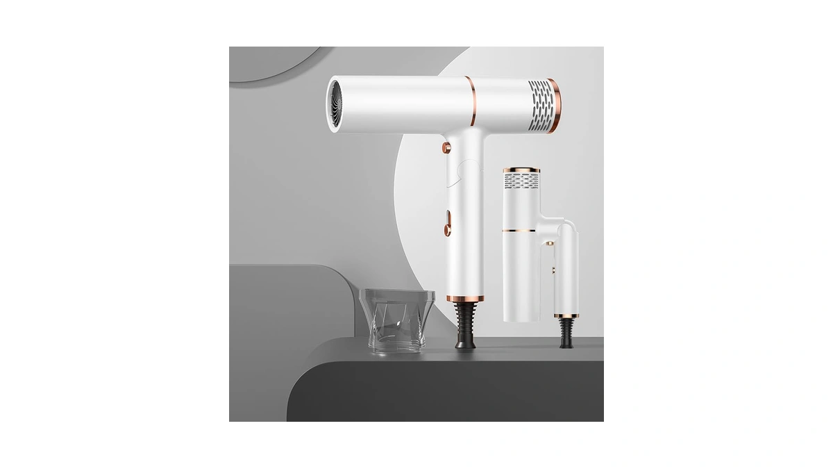 Plasma Ion Hair Dryer With Diffuser For Curly And Straight