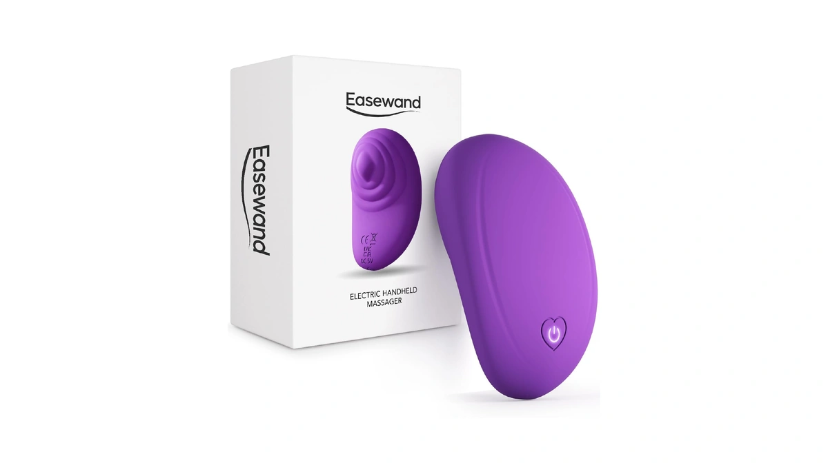 Easewand Multifunctional Handheld Electric Relaxation Massager, 10 Modes Waterproof Mini
