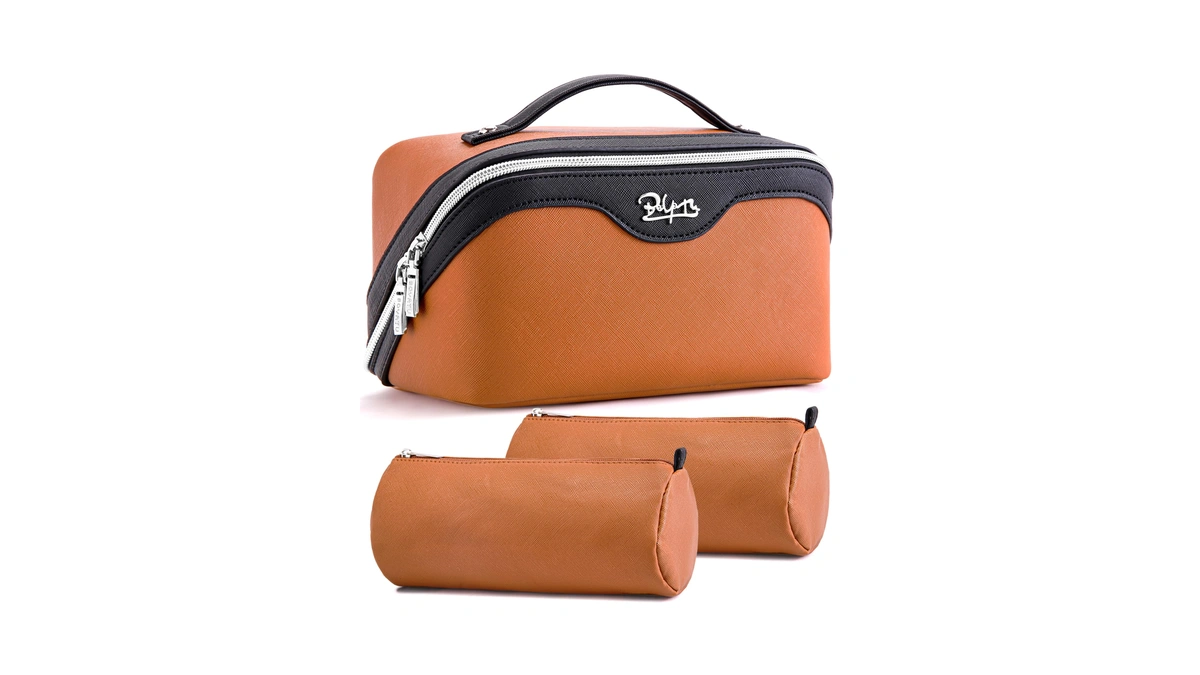 Boyatu Travel Makeup Bag Organizer Cosmetic Bag: 3 Pcs Set