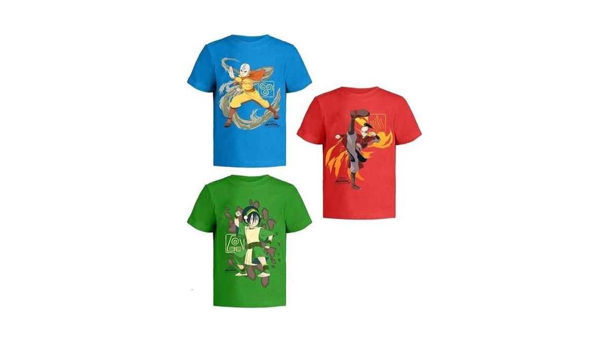 Avatar The Last Airbender Graphic T-shirts 3 Pack For Boys