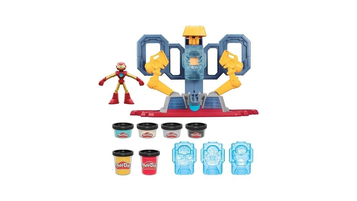 Play-doh Marvel Iron Man Armor Maker Lab Playset With Lights