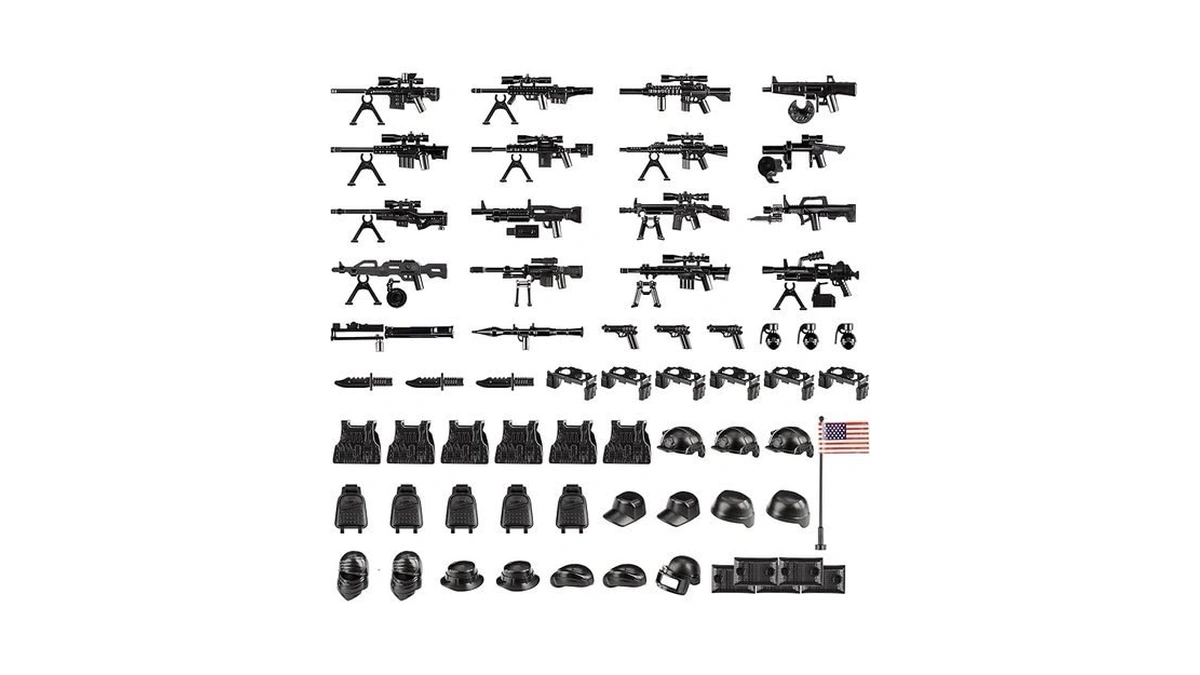 Maozyhomie 83 Pcs Toy Soldiers Figures Us Army Battle Toy