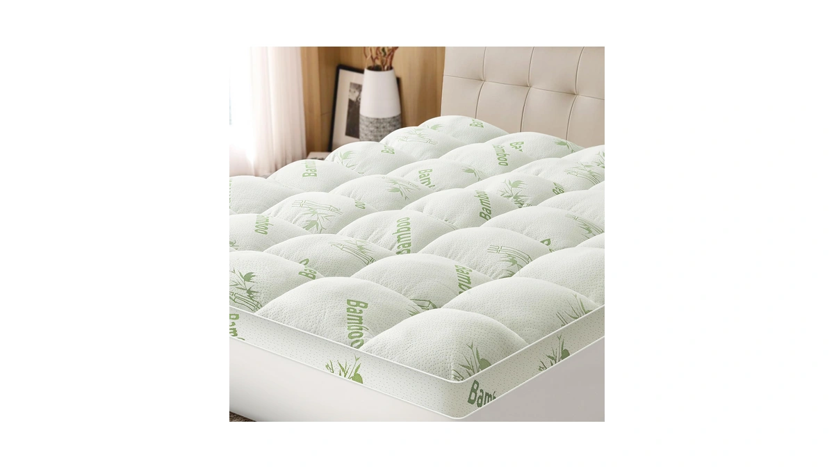 Easthome Mattress Topper Queen Size Viscose Derived From Bamboo, Thick