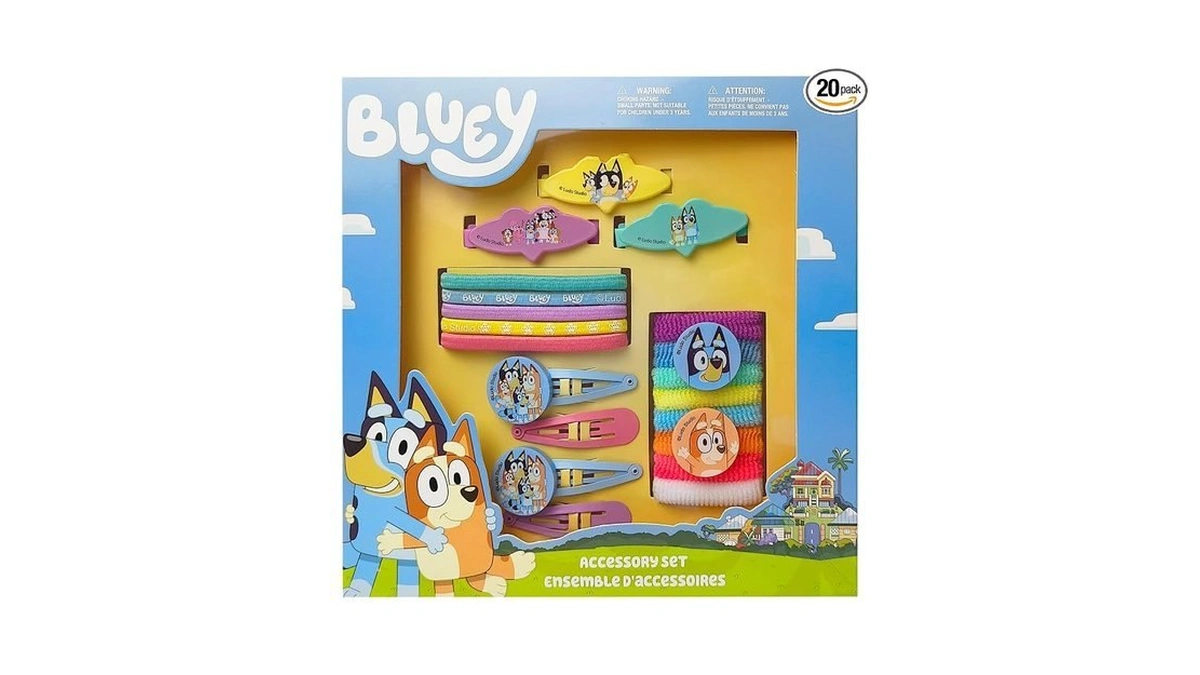 Luv Her Bluey Girls 20 Piece Accessory Set With 3