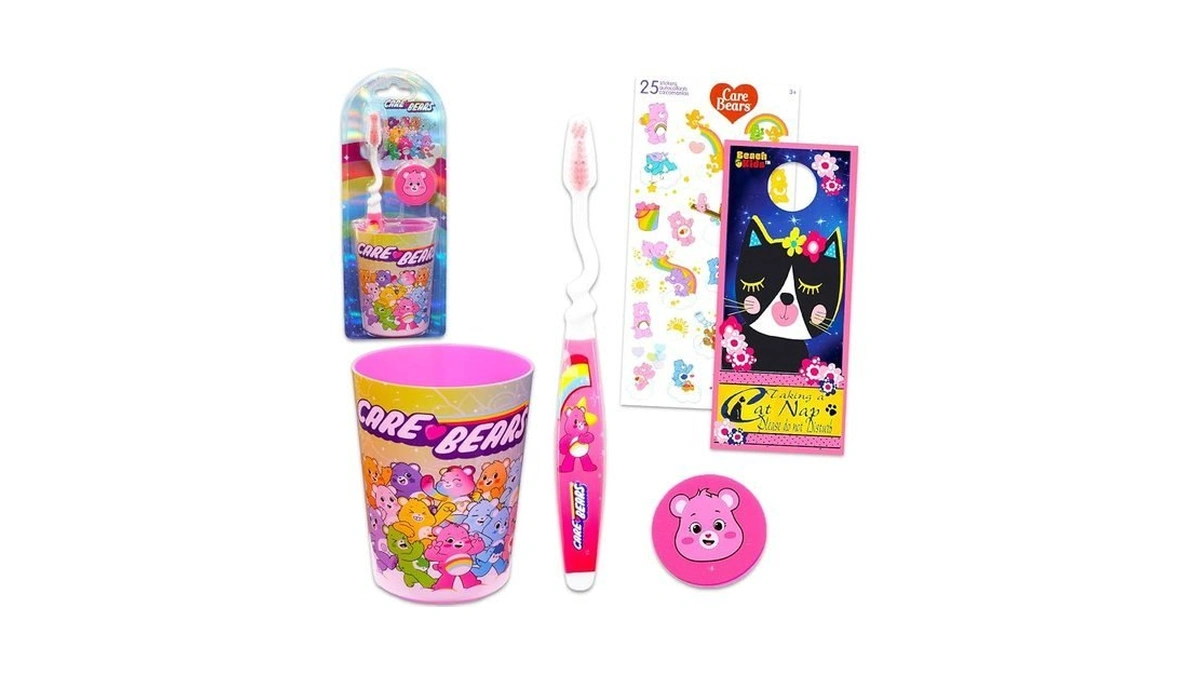 Care Bears Kids Toothbrush And Cup Kit - Official, Multicolor,
