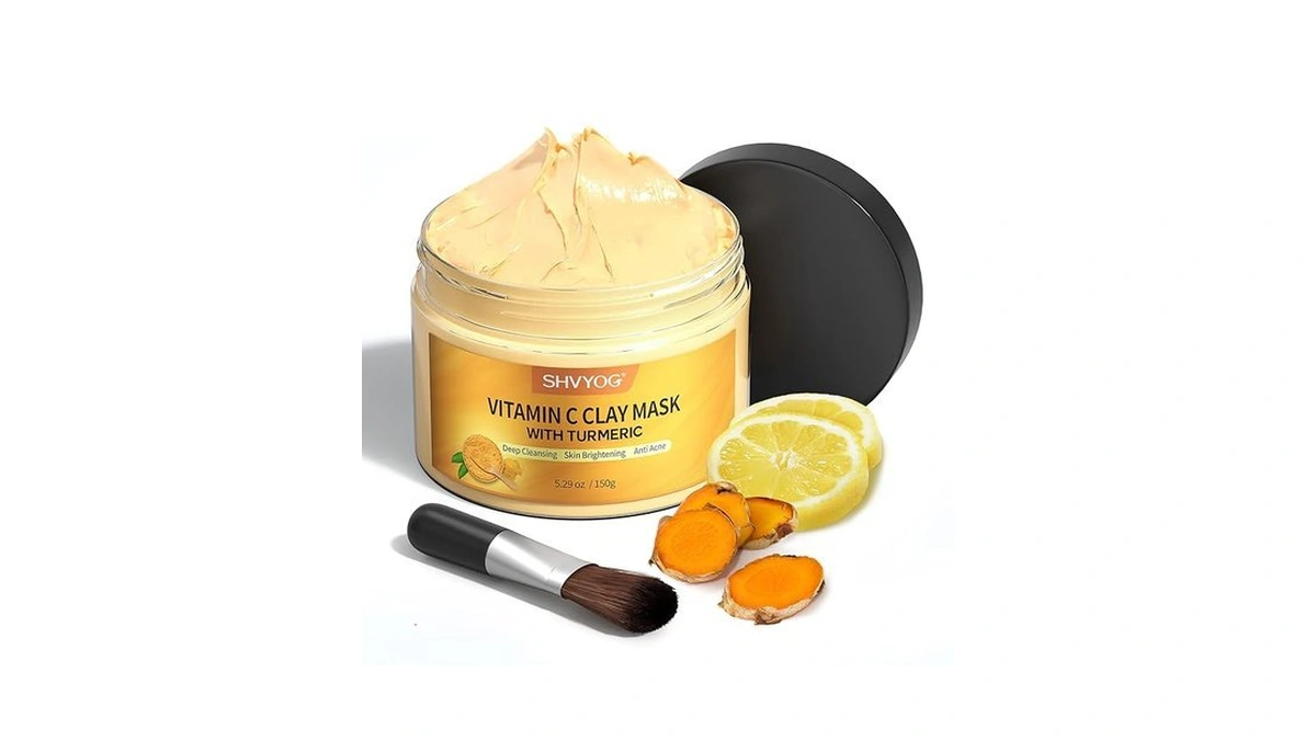 Shvyog Turmeric Vitamin C Clay Mask With Kaolin Clay For