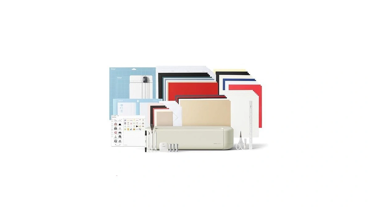 Cricut Explore® 5 Deluxe Bundle + $100 Digital Content, Taupe