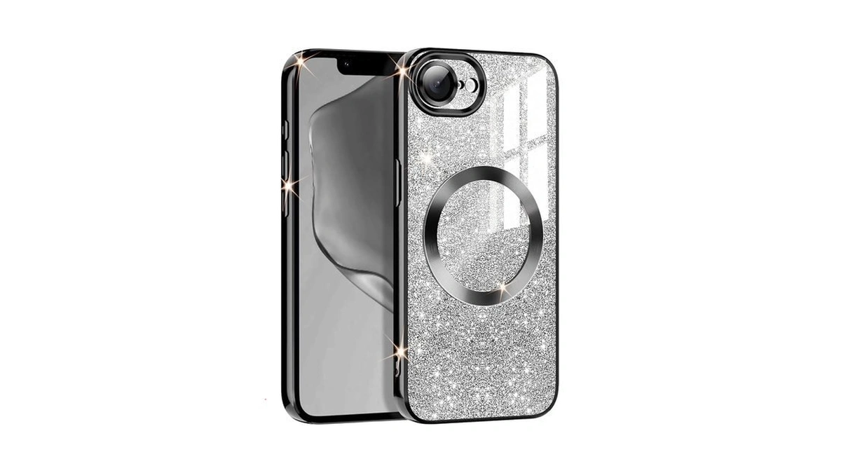 Casetego For Iphone 16e Case 2025,compatible With Magsafe,clear Magnetic Glitter