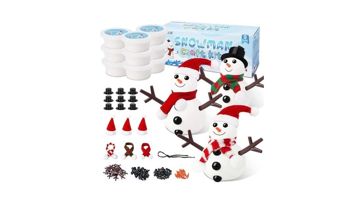9 Pack Build A Snowman Kit Snowman Crafts For Kids,modeling