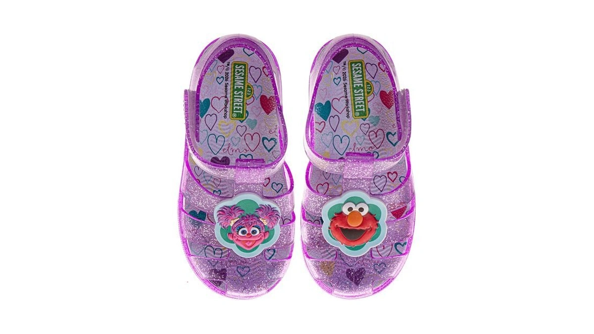 Disney Girls Abby Elmo Jelly Sandals Summer Beach Pool Sandals-