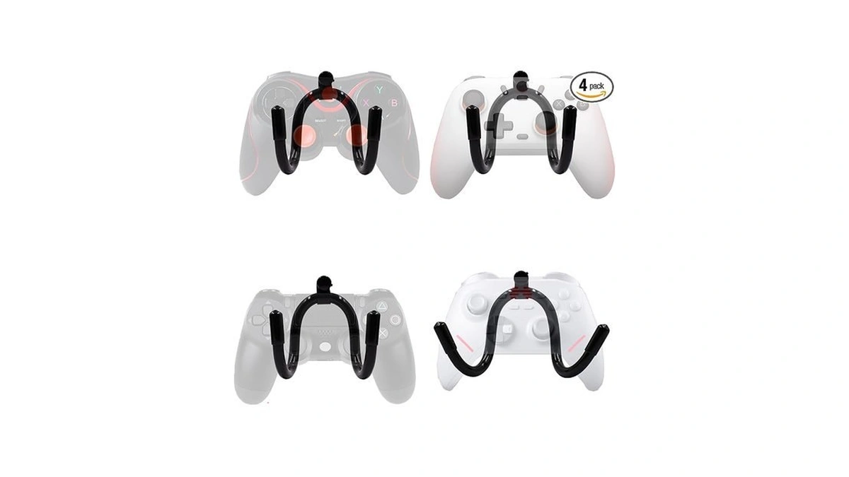 Yyst Universal Game Controller Organizer Wall Rack Wall Mount Wall