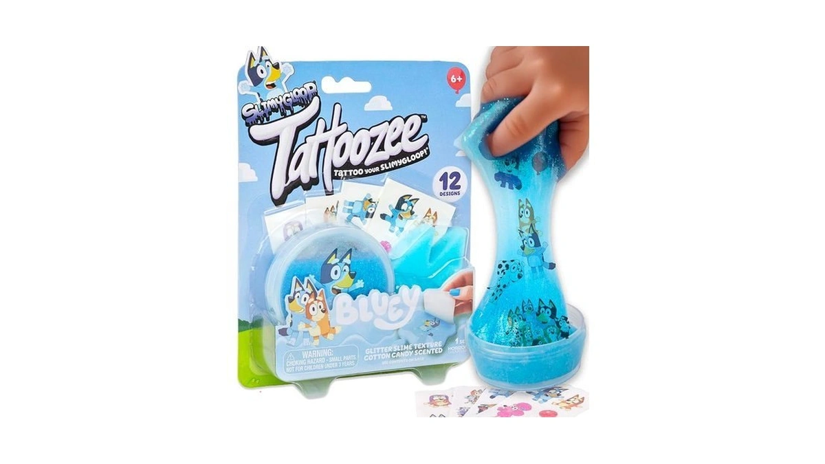 Amazon : Slimygloop Tattoozee, Bluey Tattoo Trans