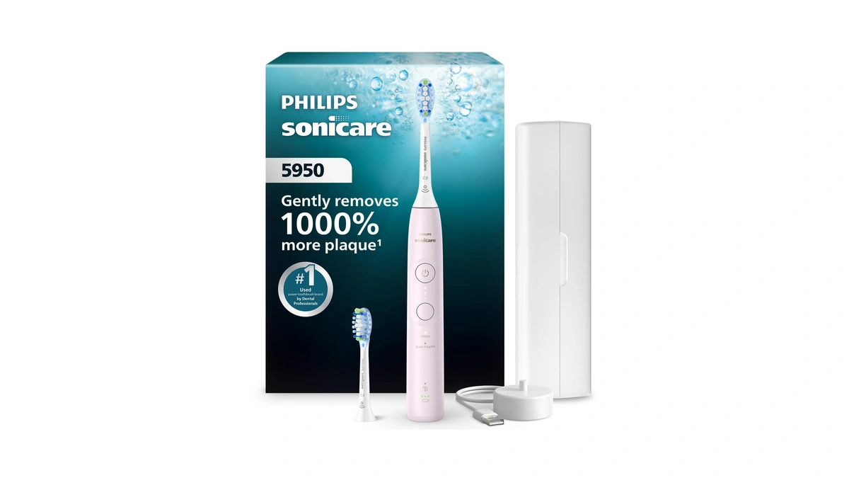 Philips Sonicare 5950 Series Electric Toothbrush, With Pressure Sensor, For