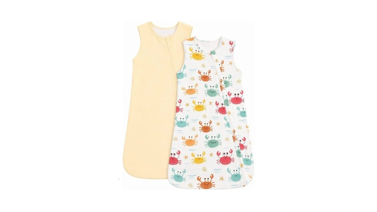 Wytbaby 2pack Baby Sleep Sack 1.0 Tog, Lyocell Wearable Blanket