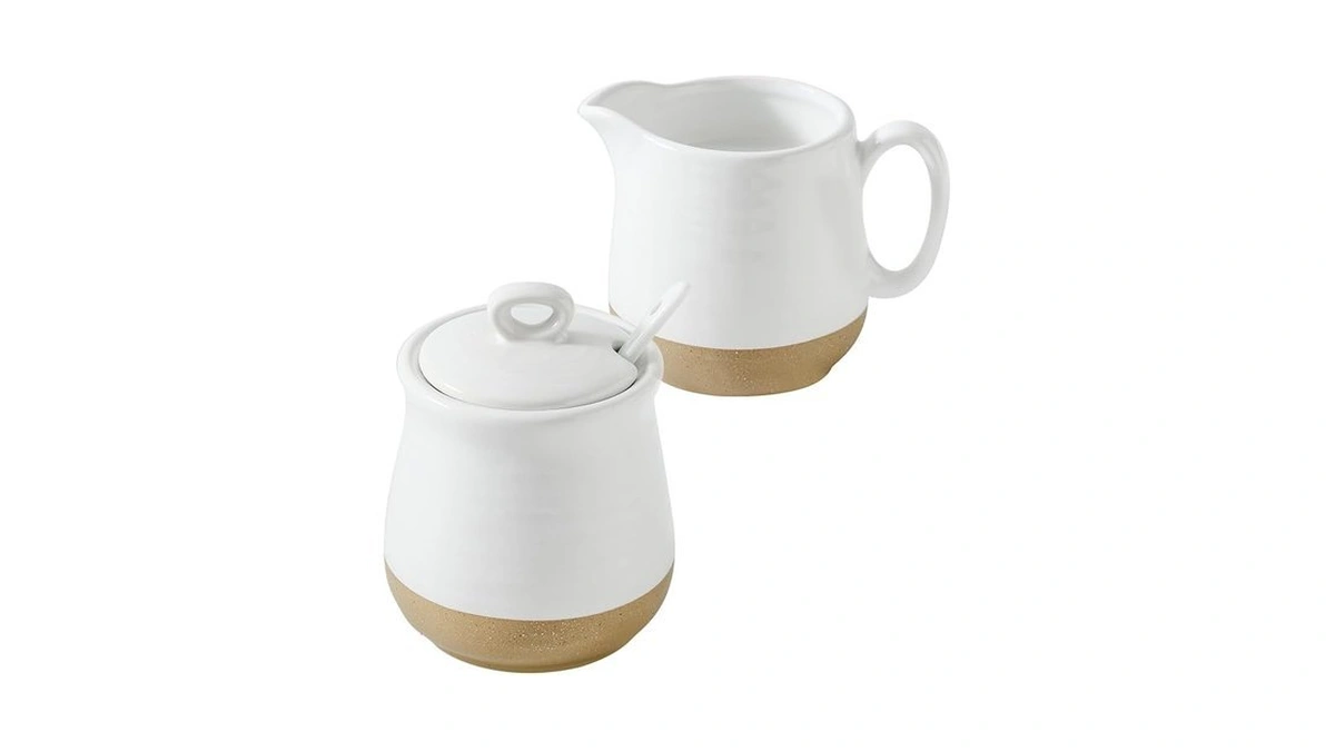 Glowworm Sugar And Creamer Set, Vintage Porcelain Pitcher Creamer Sugar