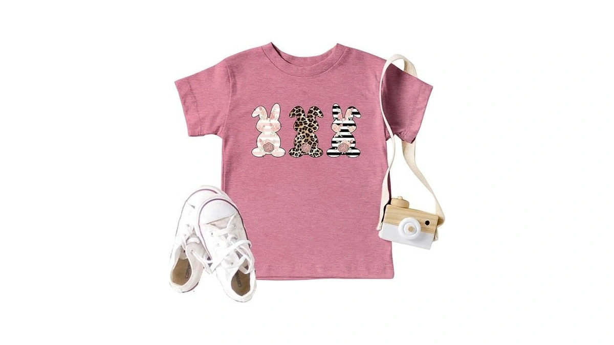 Lazychild Toddler Boys Girls Easter Shirts Kids Baby Bunny T-shirt