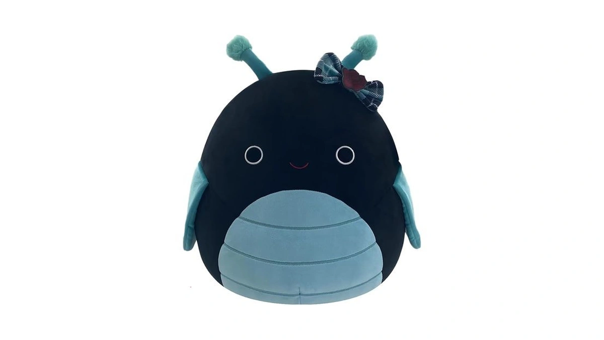 Squishmallows Original 14in Celie The Teal And Black Grasshopper With