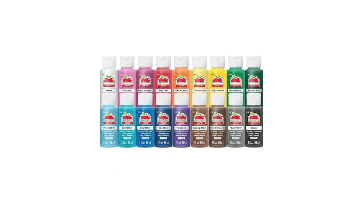 Apple Barrel Acrylic Craft Paint Set, Perfect For Arts &