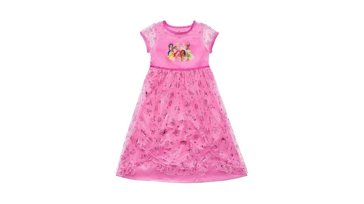 Disney Princess Girls' Princess Dress Nightgown, Fantasy Gown, Soft &