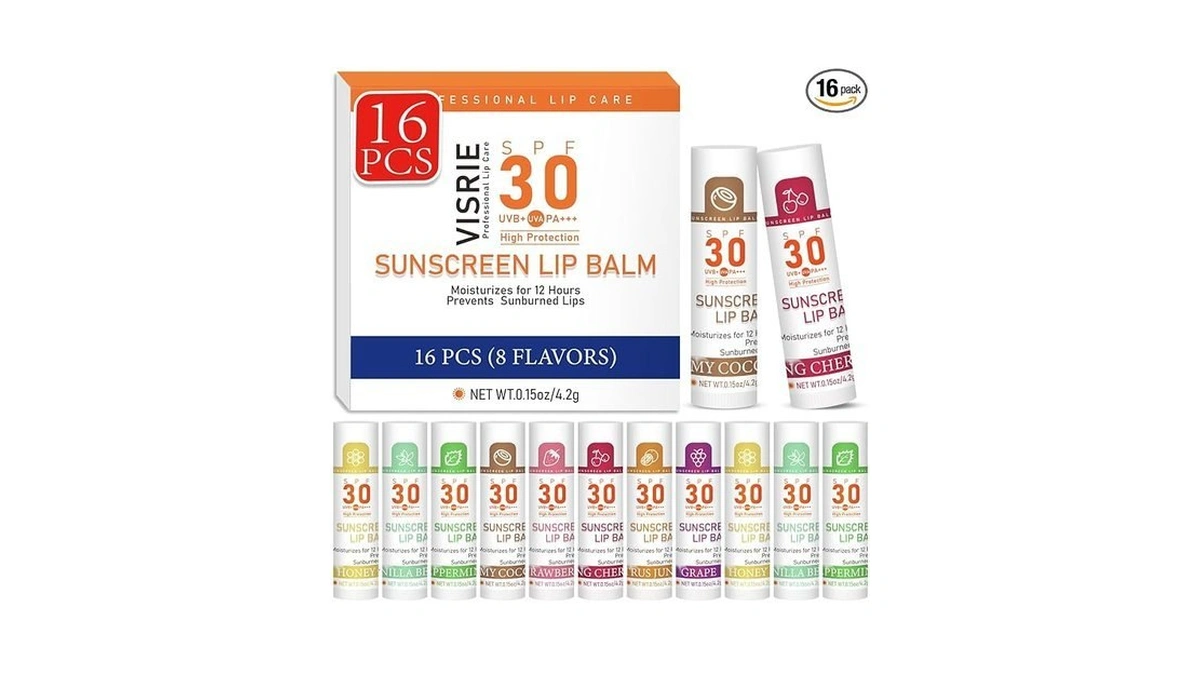 Visrie Spf 30 Lip Sunscreen, Spf Lip Balm Travel Size