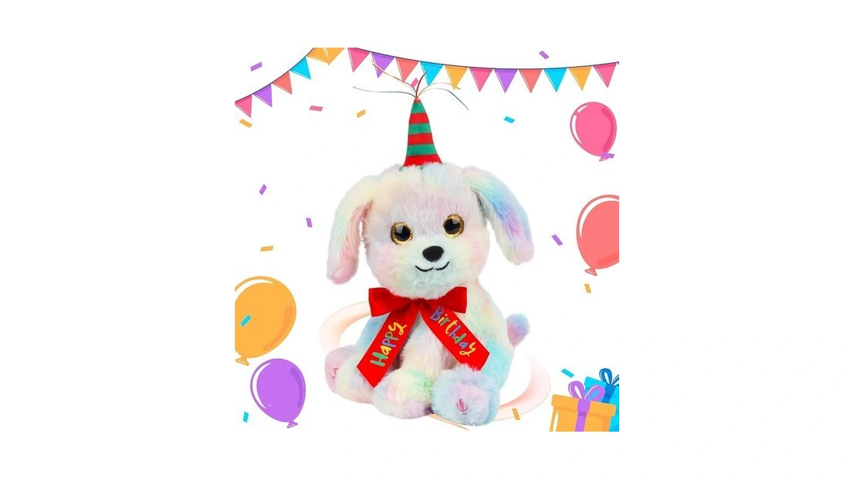 Cuteoy Musical Birthday Dog Repeat What You Say Interactive Animated