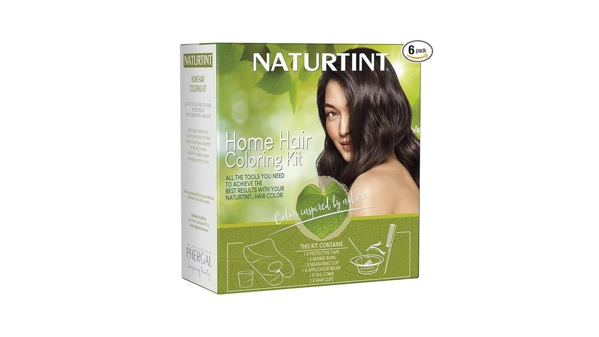 Naturtint Home Hair Coloring Kit – 6-piece, Reusable, Hair Color