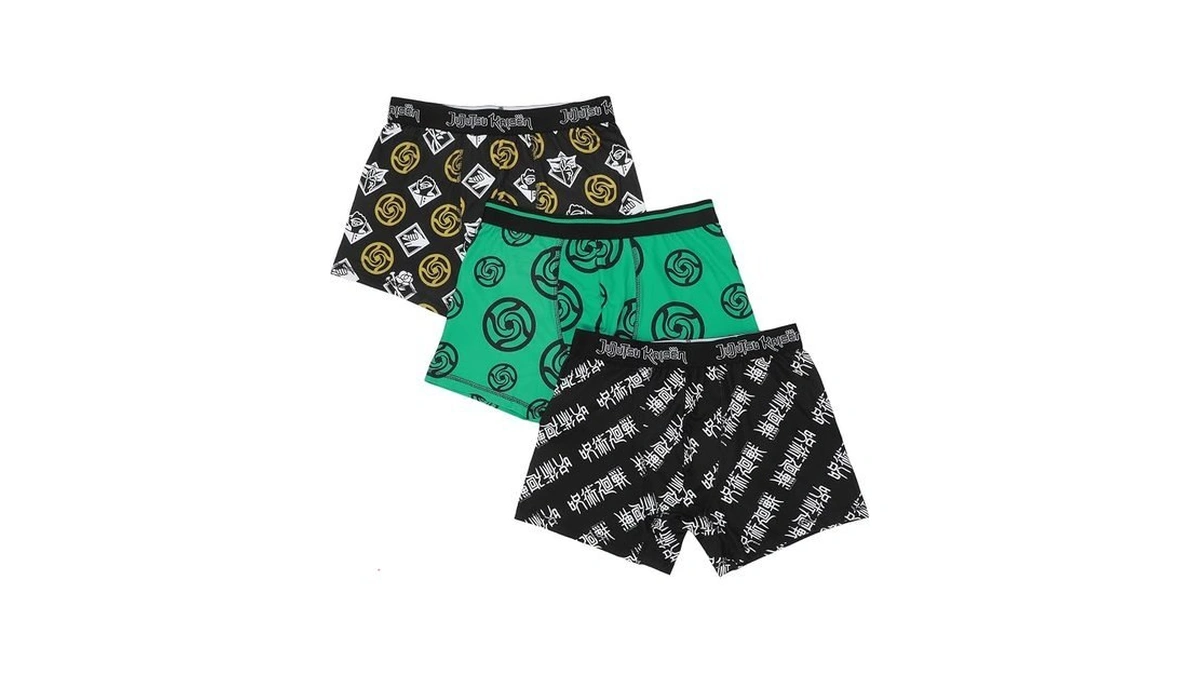 Bioworld Jujutsu Kaisen Logos Men's 3-pack Boxer Briefs Xxl