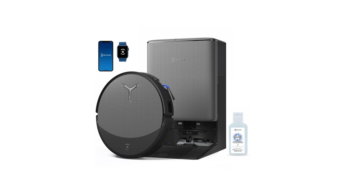 Ecovacs Deebot T90 Pro Omni Robot Vacuum And Mop, 30,000pa