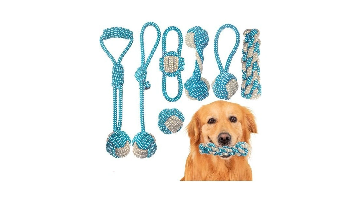 Weocar 7 Pack Puppy Rope Toys - Variety Of Cotton
