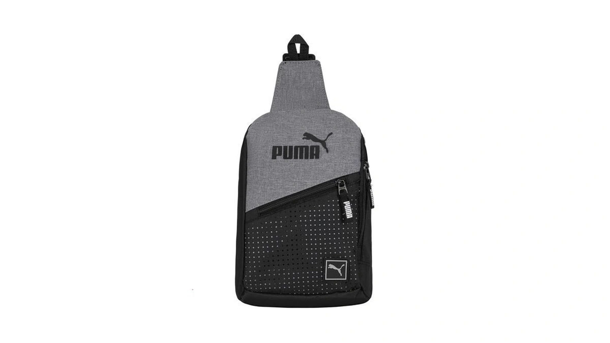 Puma Evercat Sidewall Sling Backpack, One Size, Heather Grey