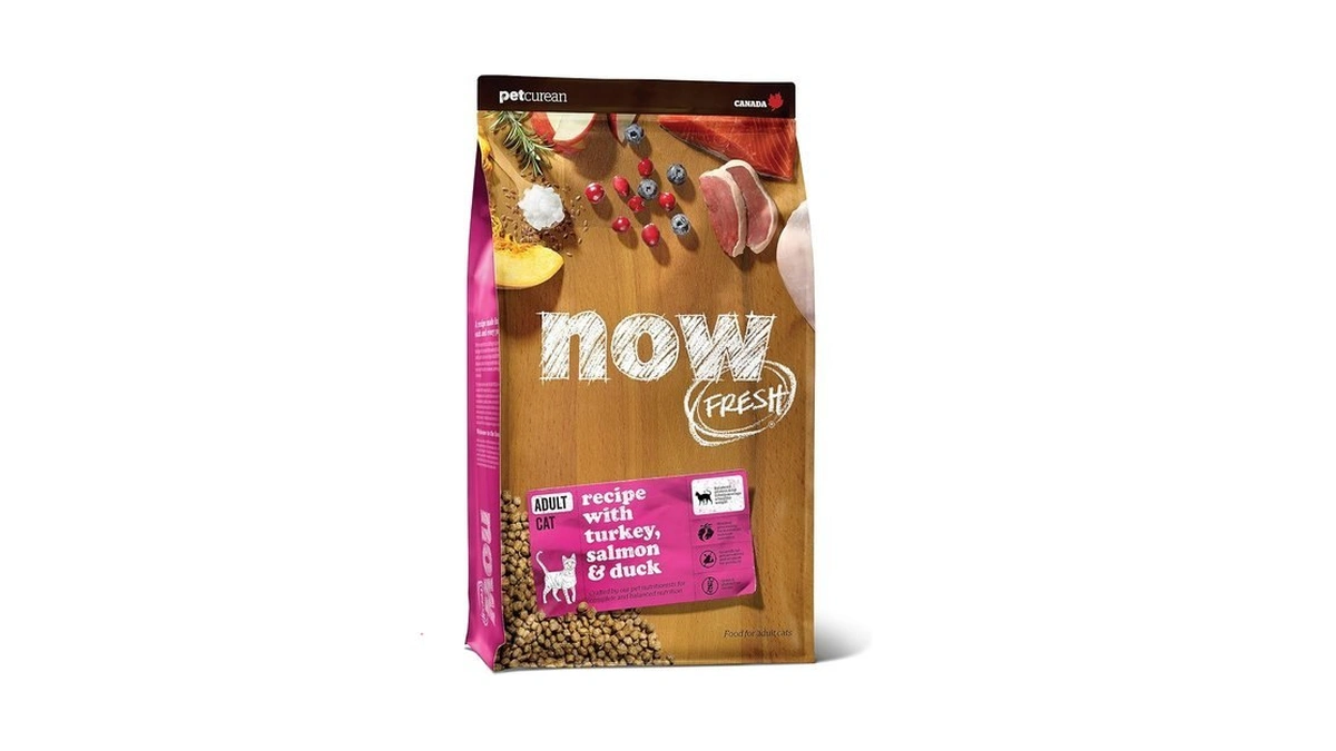 Now Fresh Adult Dry Cat Food, Turkey, Salmon & Duck,