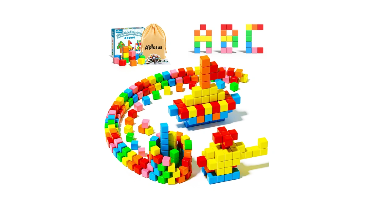 Apluses 42pcs Magnetic Blocks, Gifts For 3 4 5 6
