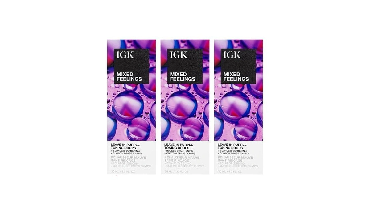 Igk Mixed Feelings Leave-in Blonde Toning Drops 3 Pack β