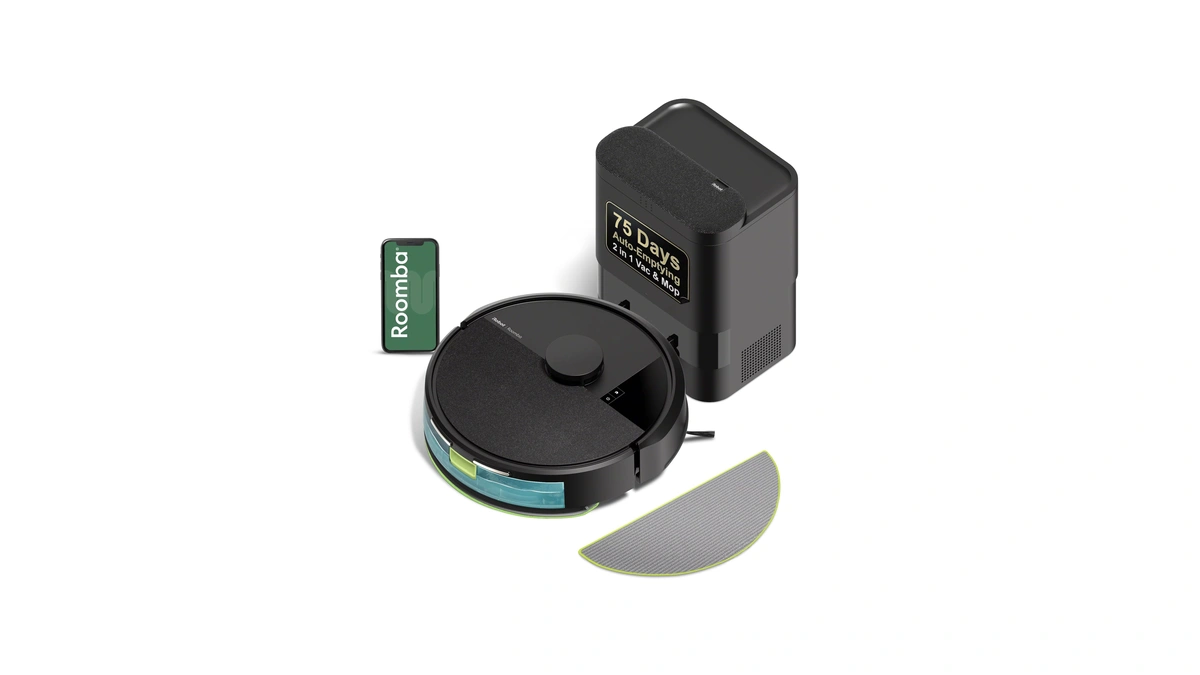 Irobot Roomba 105x Robot Vacuum & Mop Combo, Autoempty Dock,